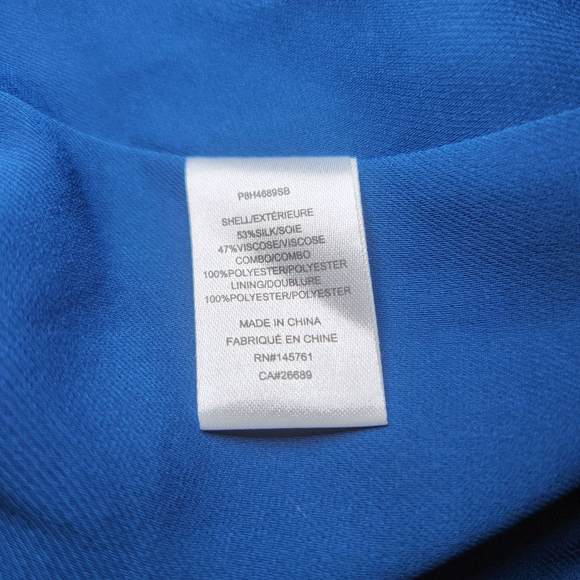 Parker Silk Blend V Neck Ruffle Mini Dress - Picture 9 of 13